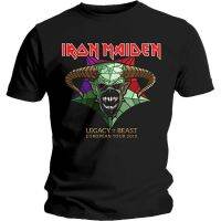 Hot sale Iron Maiden band graphic Mens 100% Cotton Round Neck Short Sleeve T-Shirt  Adult clothes