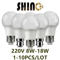 [HOT QQZIWWUJJWG 104] 1 10ชิ้นหลอดไฟ Led โคมไฟ E27 B22 220โวลต์แสงพลังงานจริง8วัตต์9วัตต์10วัตต์12วัตต์15วัตต์18วัตต์อบอุ่นสีขาวเย็นสีขาว L Ampada สำหรับบ้าน