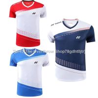 ☸✇ Yonex New Badminton Sportswear Competition Suit Mens and Womens Quick Dried Short Sleeve Couple Top Tennis T-shirt Korean Training Suit