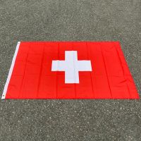 aerlxemrbrae flag  Swiss Flag NEW 100% Polyester Switzerland Flag 3x5 ft Flag