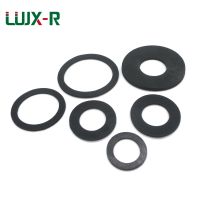 LUJX-R Tebal 2 Mm 10 Pcs Flat Gasket Karet Hitam O Tipe Penyegelan Cincin NBR Plain Washer untuk Pressure Gauge tahan Air ID5/6 Mm