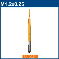 HSS Thread Tap M1 M1.2 M1.4 M 1.6 M1.7 M1.8 Screw Machine Tap Titanium Coating Metal Screw Hole Tap Drill Steel Tap Drill Bit Handtool parts Accessories