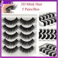 VYBL เครื่องมือแต่งหน้าตา แฟชั่น แฮนด์เมด แต่งหน้าสวย ใช้ซ้ำได้ 3D Faux Mink Hair ปุยปุย ธรรมชาติยาว ขนตาปลอม