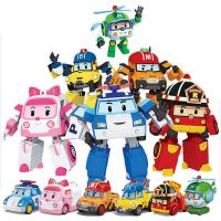 【Crystal_】Perry Transforming Robot Transforming Car Toy Robot ของเล่นเพื่อการศึกษาสำหรับเด็ก