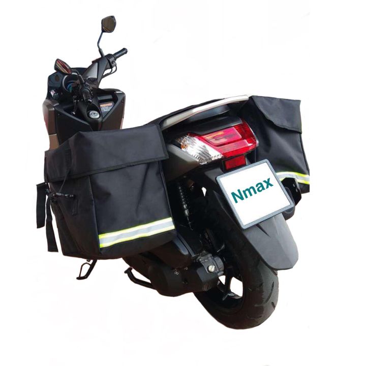 pcx-nmax-กระเป๋าพาดเบาะมอเตอร์ไซค์-สำหรับกระเป๋าไซส์ใหญ่-กระเป๋าส่งพัสดุ-กระเป๋าส่งของ