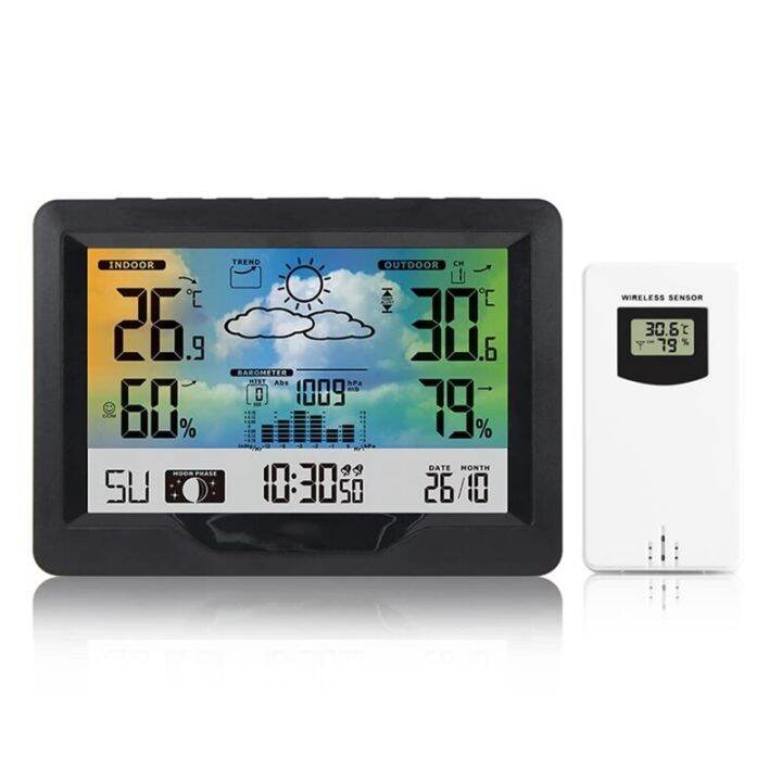 Wireless Weather Station With Outdoor Sensor Color Weather Station
