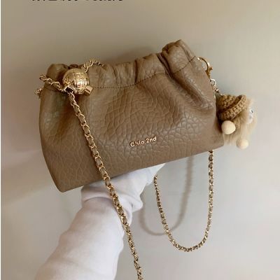 ▲ Nanfeng Chio2nd Coffee Elf Bucket Bag 2023 New Chain Bag Womens Summer Single Shoulder Messenger Small Bag
