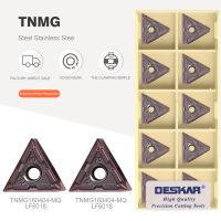 DESKAR TNMG160404 TNMG160408 HS MQ JMS HA MA MS LF6018 DESKAR เครื่องมือกลึงใบมีดคาร์ไบด์ดั้งเดิมเครื่องมือกลึงสแตนเลส