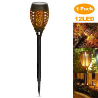 12LED 33LED Solar Flame Torch Light Flickering Waterproof Garden Decor Landscape Lawn Lamp Path Lighting Torch Outdoor Light