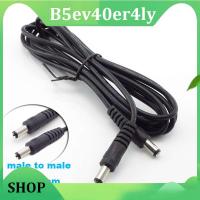 B5ev40er4ly SHOP DC Power Extension Cable 2M Wire Male to Male Plug Connector 5.5*2.1 to 5.5*2.1 Cords for CCTV Camera Adapter