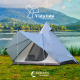 [แท้] รุ่นใหม่ เต็นท์กระโจม TT-245 Vidalido Teepee MS ( ฟรี แถมธง ) สำหรับ 2-3 คน เต็นท์กระโจม อากาศ ถ่ายเทสะดวก