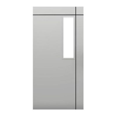 ประตู UPVC PARAZZO ED-บานทึบ 100x200 ซม. สีขาว มีกระจก คุ้มค่า คุ้มราคา