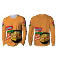 [In stock] 2023 design Indomie Chicken T-Shirt Special Short/Long Sleeve fullprinting ，Contact the seller for personalized customization of the name