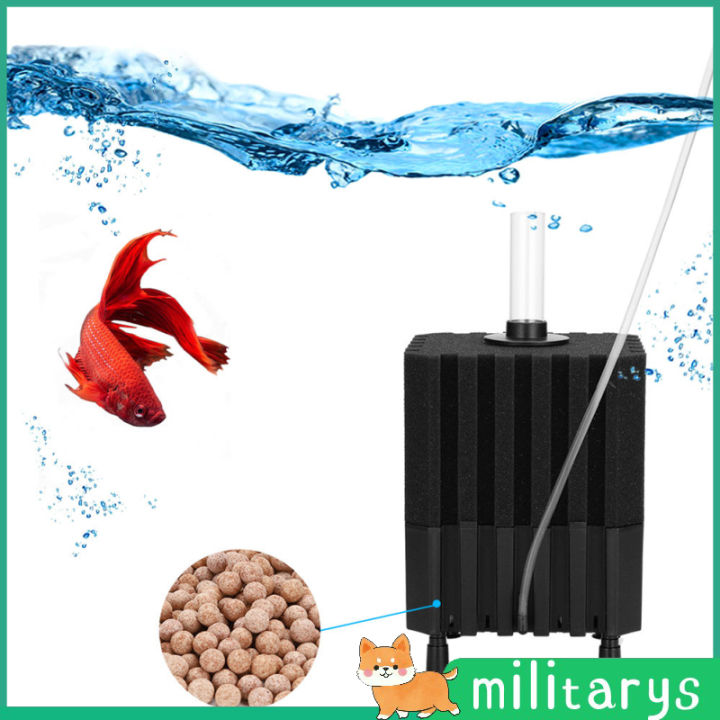 Aquarium Sponge Filter Fish Tank Submersible Oxygen Pump Filtration  Equipment For Freshwater Saltwater | Lazada Ph