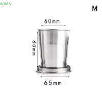 ?【Lowest price】HOMA ถ้วยพับสแตนเลสพร้อมพวงกุญแจแบบพกพา telescopic CUPS