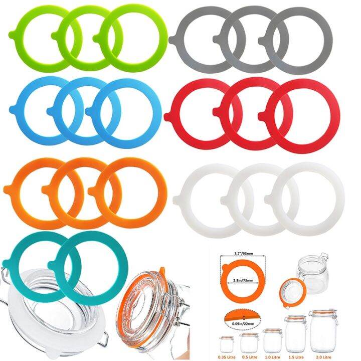 5PCS Silicone Replacement Gasket Airtight Rubber Seals Rings LeakProof