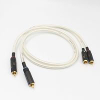 HIFI QED Signature Silver Platedr Interconnect Cable High-rformance Premium Hi-Fi Audio 2rca to 2rca Interconnect Cable