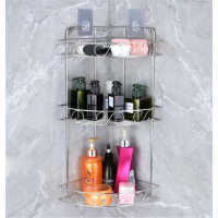 Bathroom Shelf Organizer ชั้นวางในห้องน้ำ ชั้นวางของในห้องน้ำสแตนเลส รับน้ำหนักได้ดี แถมอุปกรณ์ที่ติดผนัง ชั้นวางของในห้องน้ำ ไม่เจาะผนัง ชั้นวางในห้องน้ําเข้ามุม ชั้นวางในห้องน้ําสแตนเลส 304 Bathroom Shelving จัดระเบียบห้องน้ำ ชั้นวางของในห้องน้ำสวยๆ