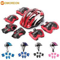 【hot】！ 7Pcs Kids Helmet Set Elbow Knee Wrist for Skateboard Skating Cycling