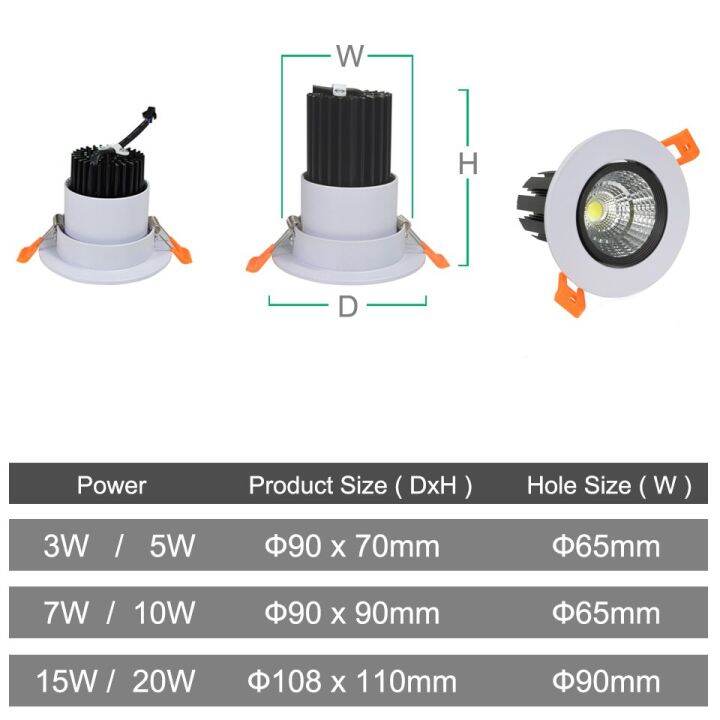 new-hot-lan84-ไฟดาวน์ไลท์-led-ไฟสปอร์ตไลท์เพดาน3w-5w-7w-10w-15w-20w-ไฟสปอร์ตไลท์ปรับได้90องศาสำหรับห้องโถงในร่มห้องนั่งเล่น-ac-90-260v-15w-ขาวเย็น