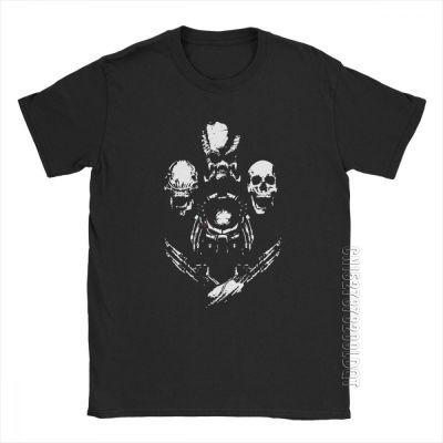 Trophy Hunter Aliens Vs Predator Horror T-Shirt Mans Short Sleeved Novelty Tee Shirt 100% Cotton Clothes Design T Shirts