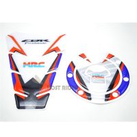 แผ่นสติกเกอร์ฝาติดถัง3d รถจักรยานยนต์สำหรับฮอนด้า Cbr600rr Cbr1000rr Repsol Hrc Cbr Fireblade มอเตอร์ไซด์ผ้าคลุมถังน้ำรูปลอกตกแต่ง