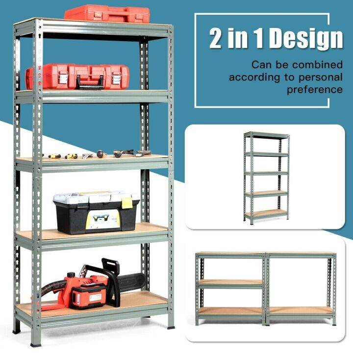 Multi Purpose 45 Layer Steel Rack Metal Powder Coated Shelf Steel