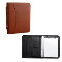 Zippered Portfolio Organizer, Leather Padfolio Binder, Professional Business Binder, Organizer for /Document