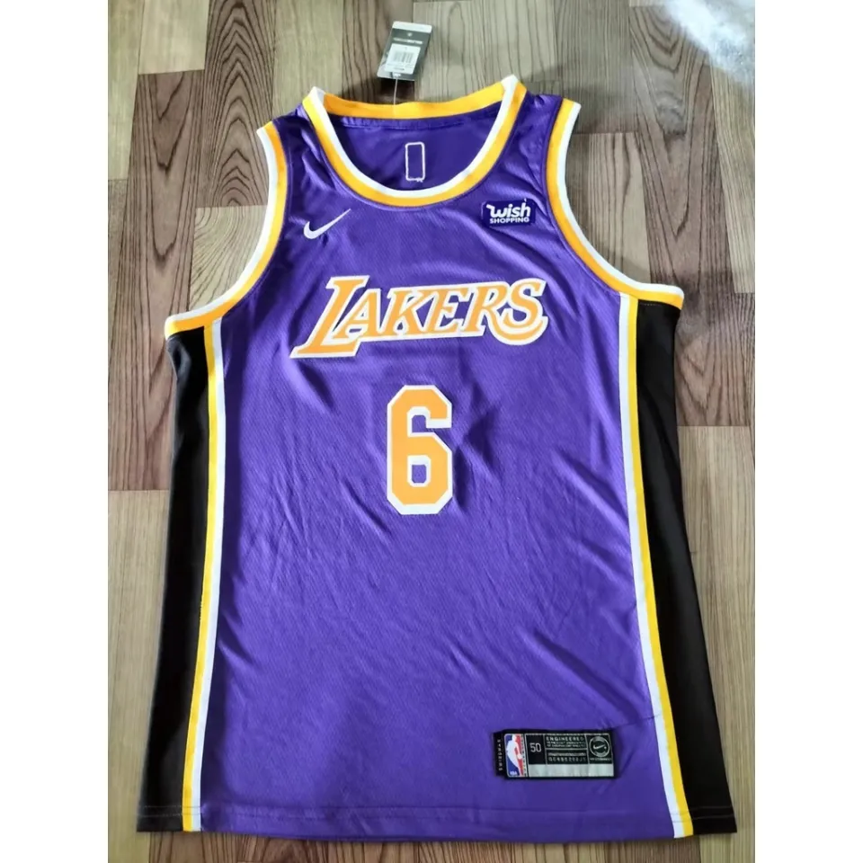 Men's Los Angeles Lakers LeBron James Jordan Brand Purple 2021/22