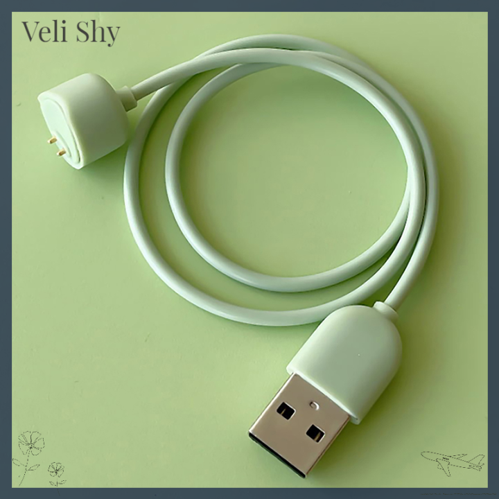 veli-shy-สายรัด-jam-tangan-magnet-สายชาร์จเร็วหลากสีสำหรับสมาร์ทแบนด์-mi-band-5สำหรับ-mi-band-7-6-5