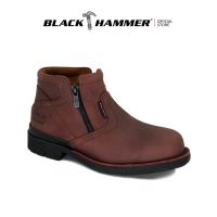 Black Hammer Men 4000 Series Mid Cut with Double Zip Safety Shoes BH4754