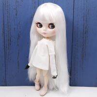 ICY DBS Blyth Doll Series No.280BL136 White straight hair with bangs white face joint body 1/6 bjd