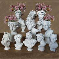 Resin imitation plaster Western Head Vase figure statue flower arrangement succulent plant flowerpot jar art supplies