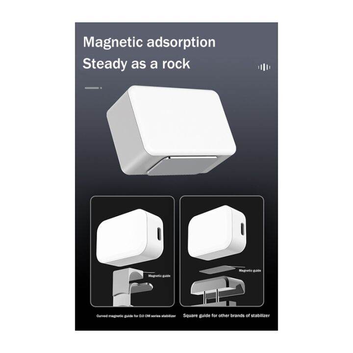 magnetic-pocket-light-mini-photography-light-handheld-for-zhiyun-feiyu-dji-stabilizer-gray