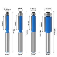 【LZ】﹍❄  Máquina de corte de dentes retos Router Bit de dois gumes Máquina de escultura Fresa de rolamento Ferramenta de madeira 8mm Shank