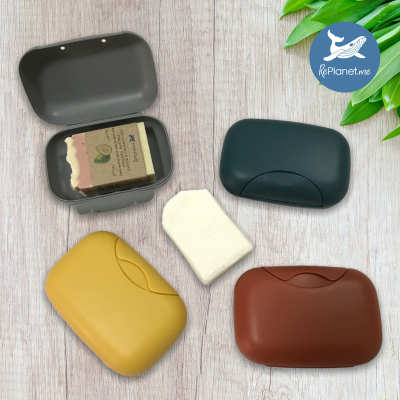 RePlanetMe กล่องใส่สบู่พกพา คละสี (1 ชิ้น) Portable Soap Box (12 *7.5 *4.4 cm) (Mixed Colors) (1 piece) x Organic Pavilion