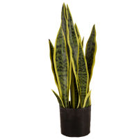 50CM Artificial Snake Plant Yellow Leaf Sansevieria Plant Artificial Plant Home Decor