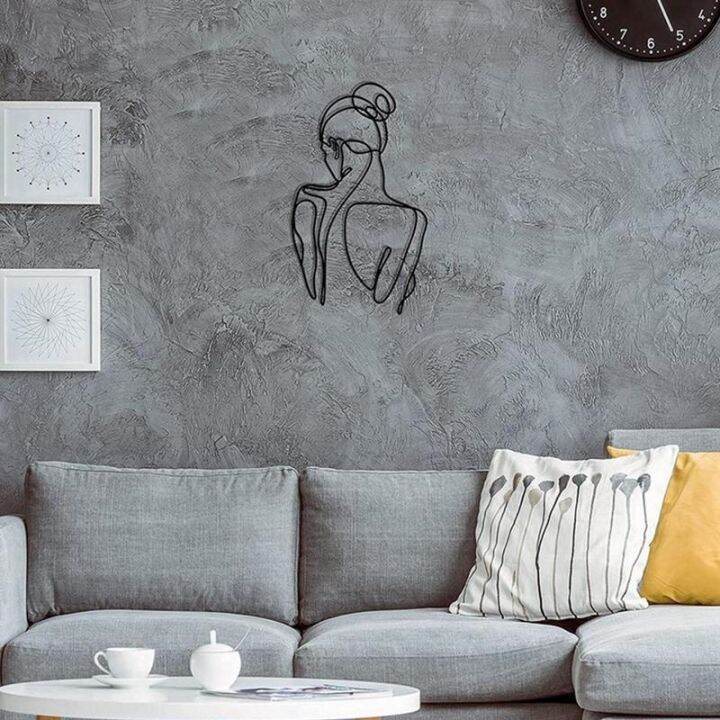 line-art-wall-decor-bathroom-art-wall-decor-thick-real-metal-minimalist-wall-art-metal-wall-art-decor-modern-abstract-female-bod