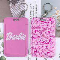 【LZ】❈  Rosa Barbies Carta Chaveiro Titular do cartão Eu sou como você pode Barramento bancário ID Credit Cards Chaveiro Chains Filme Popular