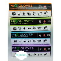 [คุณภาพสูง!!] ถุงมือยาง ถุงมือแพทย์ PROGLOVES เกรด AAA ถุงมือตรวจโรค มีแป้ง 1 กล่อง มี 50 คู่( คุ้มที่สุด) ไซร์ XS S M L glove ถุงมือยาง ถุงมือ **พร้อมส่ง**