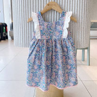 Gooporson Korean Fashion Flower Sleeveless Princess Dress Bow Tie Summer Toddler Girls Costume Vestidos Cute Chidlren Clothes