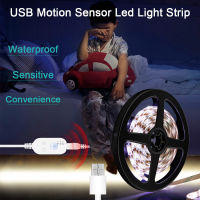 LED Motion Sensor Light Strip USB Cabinet Lamp Bar LED Bedroom Wardrobe Night Light 0.5 1 2 3 4 5M For Living room Stair Kitchen