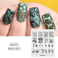 KADS Nail แผ่นออกแบบลายบนเล็บ MINI แม่แบบภาพการออกแบบแผ่นสำหรับตกแต่งเล็บและ DIY Nail Art