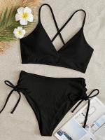 hotx 【cw】 Swimsuit 2023 New Waist Bikinis Set Up Bathing Swimwear Beach Piece