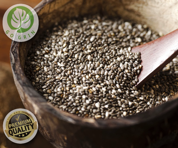 Go Grin 600gm,1kg Premium Chia Seed Biji Chia (Ziplock Bulk Pack) Lazada