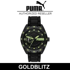 Puma P5115 Street Three-Hand Green and White Silicone Men's Watch