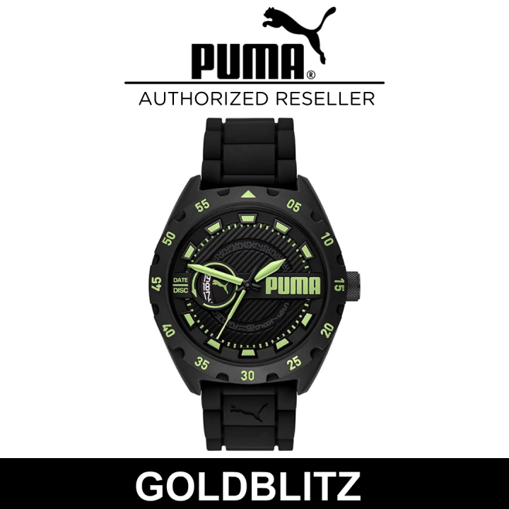 Puma P5112 Men Street V2 Three-Hand Date Black Silicone Watch | Lazada
