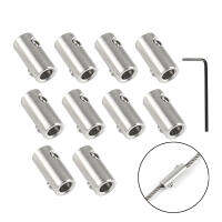 10Pcs 304สแตนเลส Handscrew Clamp Fit Together ลวดสลิงคลิปหกเหลี่ยม Grub สกรู Bolts Buckle สำหรับ2 3 4 5 6 8 10มม.