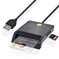 USB Smart Card Reader สำหรับบัตรธนาคาร icid EMV Card Reader คุณภาพสูงสำหรับ Windows 7 8 10สำหรับ Linux OS USB-CC ISO 7816