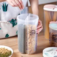 Plastic Cereal Dispenser Storage Box Kitchen Food Grain Rice Container Nice Kitchen Rice Storage Box Flour Grain Storag